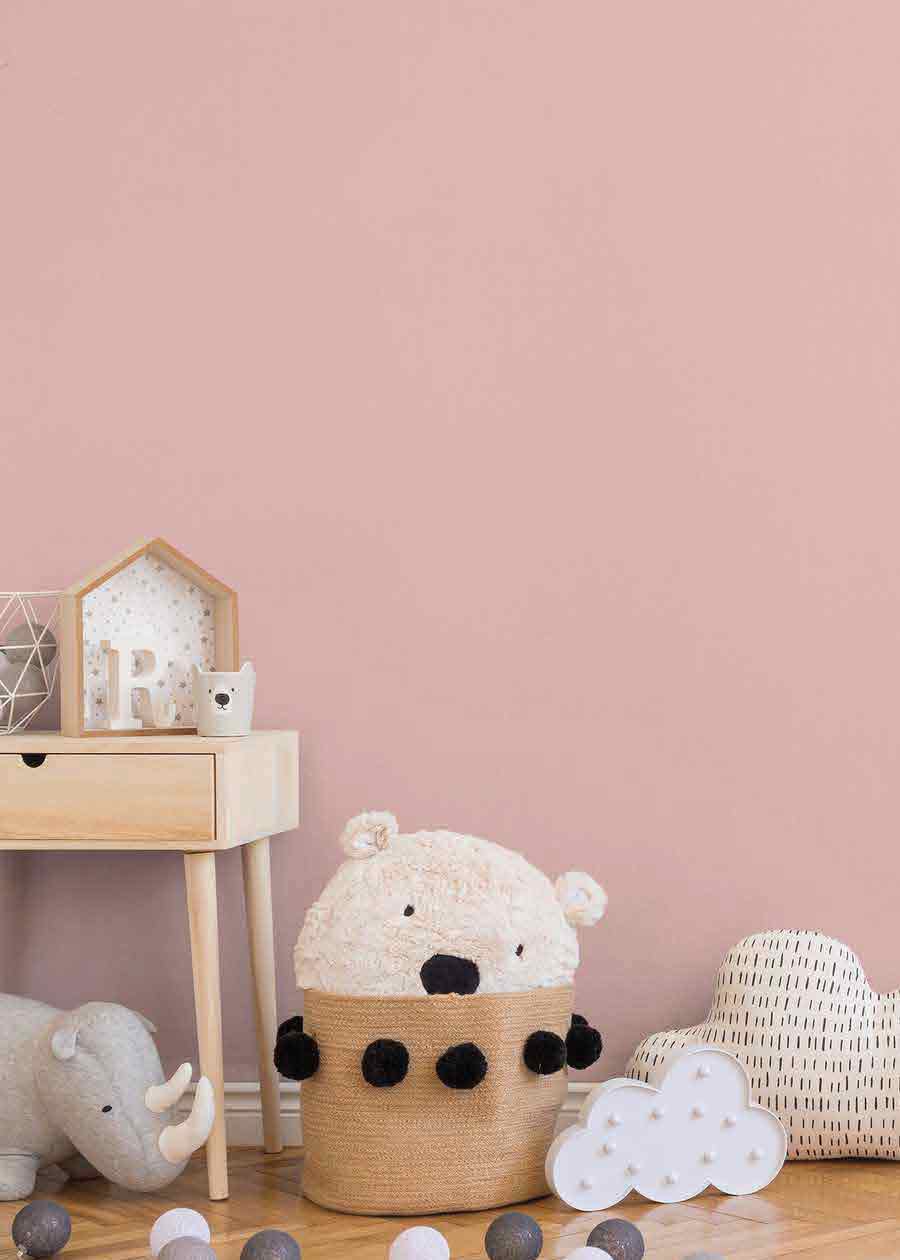 PASTEL BABY PINK  LITTLE LOVE KIDS WALLPAPER DESIGN